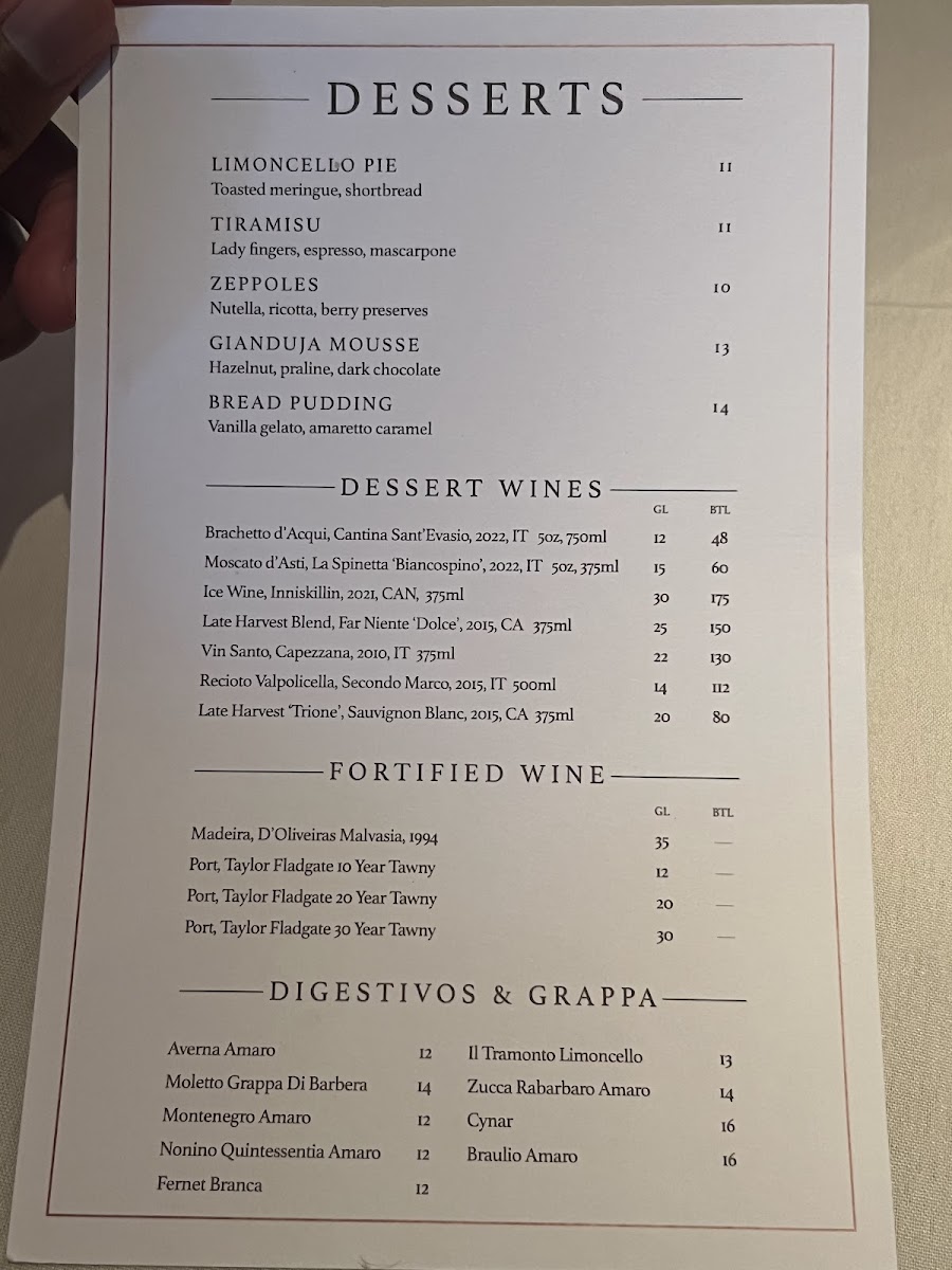 Dean's Italian Steakhouse Menu - Image 5